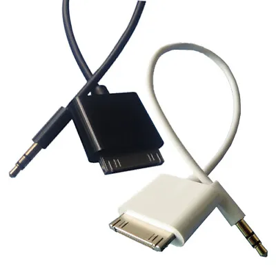 30pin Male To Audio 3.5mm Dock Adapter Cable Car AUX Jack For IPhone IPad IPod • £5.51