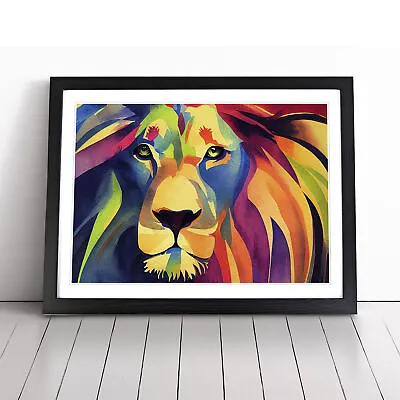 Lion Vol.5 Abstract Wall Art Print Framed Canvas Picture Poster Decor • $18.59