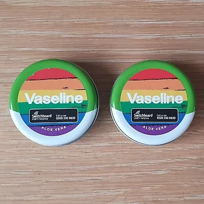 Pack Of 2 Vaseline Limited Edition Pride 🌈 Lip Tin Aloe Vera 20g New • £12.49