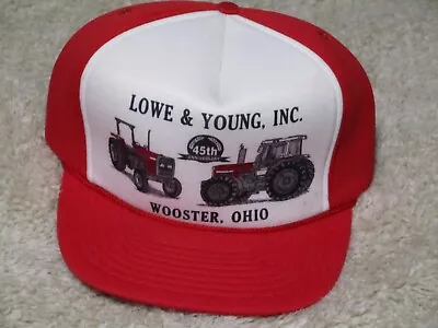 Trucker Hat Snap Back Cap - Massey Ferguson - Lowe & Young Inc. Wooster 45th • $7.99