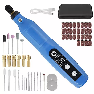 Cordless Rotary Tool Mini Electric Grinding Pen Drill Grinder USB Engraving DIY✉ • $31.39