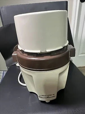 La Machine Food Processor Model 354 Moulinex 580 Watt Vintage 70s Tested Working • $40