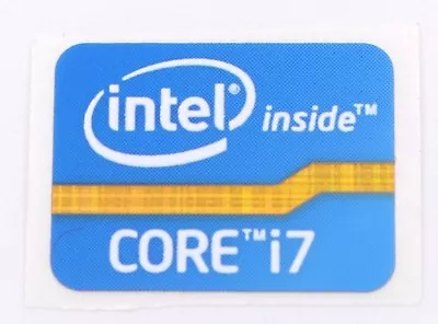 Intel Core I 7 Inside Sticker 15.5 X 21 Mm Logo USA Seller (Pack Of 5) • $6.88