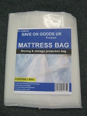 Plastic Polythene Mattress Storage Bag Protectorsheetcover.Singledouble • £5.99