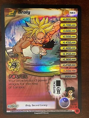 Broly HOLO FOIL Ultra Rare M13 LV2 DBZ Score TCG Promo LIMITED DRAGON BALL Z CC • $60