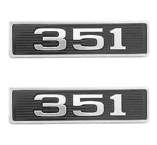 NEW Mustang Torino Hood Scoop Emblems Badges 351 Pair 1969 - 1970 • $44.95
