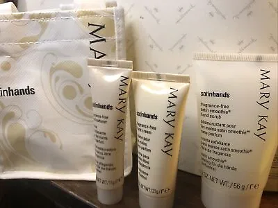 New Mary Kay Time Satin Hands 2Oz Scrub .42Oz Softener & .75Oz Cream Travel Set • $14.99