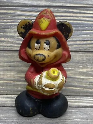 Vintage Arco Disney Mickey Mouse Fireman Bath Tub Water Squirt Toy 6  • $29.99
