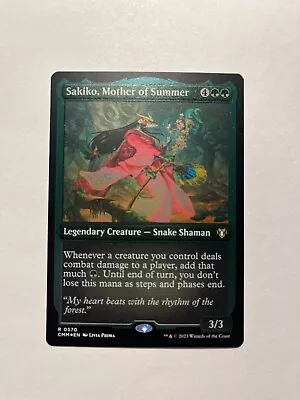 Sakiko Mother Of Summer *Etched Foil* Commander Masters NM MTG CMM • $3.75