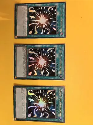 3x Yugioh Super Polymerization Ultra Rare Dude-en040 1st Edition Playset • £21