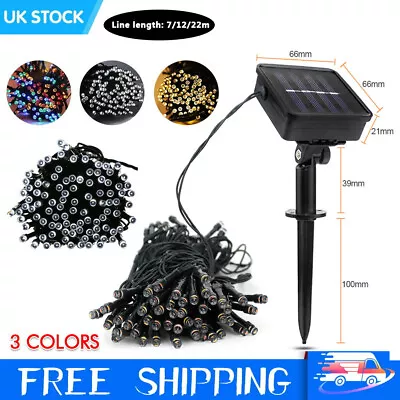£10.49 • Buy 50/100/200/500 LED Solar Power Fairy Garden Lights String Outdoor Party Wedding