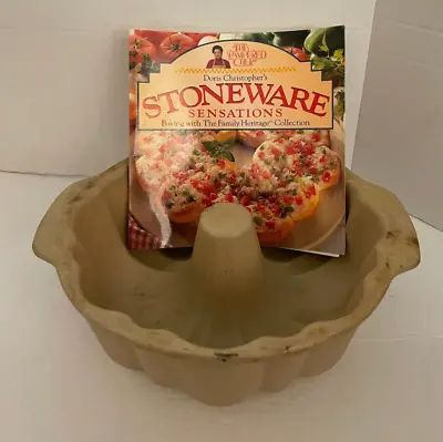$27.86 • Buy The Pampered Chef Family Heritage Stoneware 10” Bundt Pan W/Stoneware Sensations