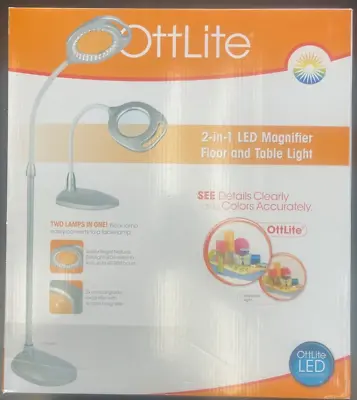OttLite 2-in-1 Led Magnifier Floor And Table Light • $73.75