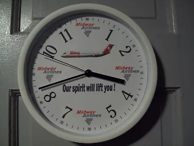 Midway Airlines Wall Clock  Dc-9 • $17.90