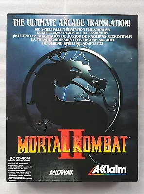 Mortal Kombat II Big Box PC MS-DOS Disc CIB VERY RARE VGC/ NM Collector's 2 • £109.99