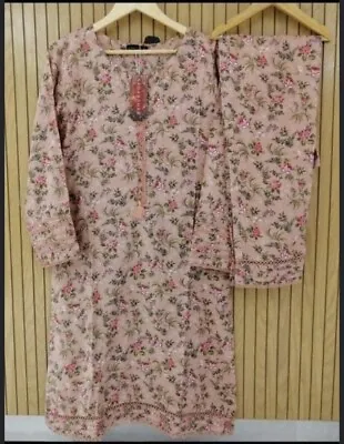 Pakistani Dress Brand Shalwaar Kameez Same Print Only Worn Once  Looks Brand New • £14