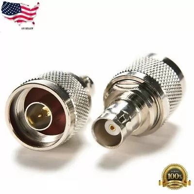 N Male To BNC Female Coax RF Adapters Connectors • $3.99