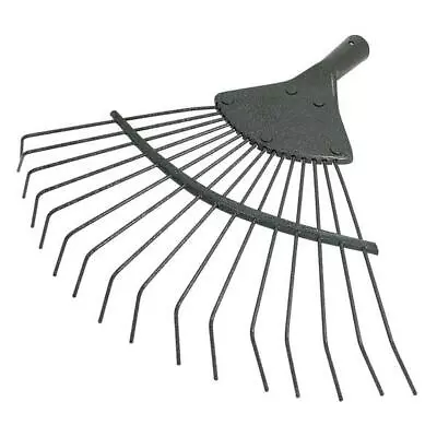 Replacement 16 Tooth Lawn Rake Head Garden Carbon Steel Grass Leaves Leaf Lawn • £9.50