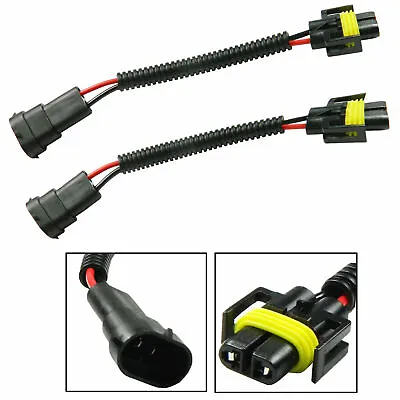 H8 H9 H11 Extension Cable Wire Harness Sockets Adapters Connector For Headlight • $8.99