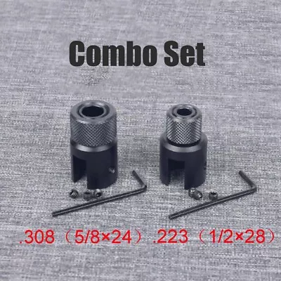 Ruger 1022 10-22 Muzzle Brake Adapter 1/2-28 & 5/8-24 Thread Combo TPI .223 .308 • $16.90