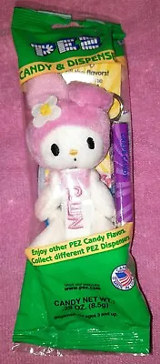 Sanrio Hello Kitty My Melody Pink Plush Pez Dispenser Keychain Bag Clip New 💜 • $9.99