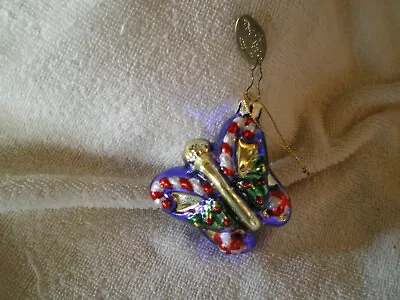 Mark Klaus 2003 Glass Butterfly Christmas Ornament • $12