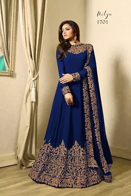 $64.99 • Buy Indian Pakistani Designer Bollywood Anarkali Ethnic Dress Wedding Party Gown