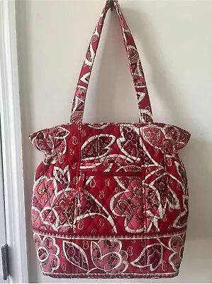 Vera Bradley Retired Pattern Rosie Posies Printed Tote Purse 12 X15 • $11.95