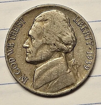 1939-D Jefferson Nickel Semi-Key Date - Great Album Filler 1939D 5c  • $8.75