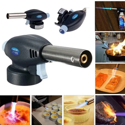 £6.39 • Buy Auto Ignition Blow Torch Butane Gas Flamethrower Burner Welding Soldering BBQ