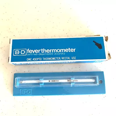 Becton Dickinson BD Asepto Fever Thermometer Rectal TA 203 Wil-Gard Case In Box • $44.99