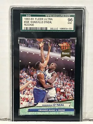 SGC 96 1992-93 Fleer Ultra #328 Shaquille O'Neal Rookie RC HOF Mint • $109.95