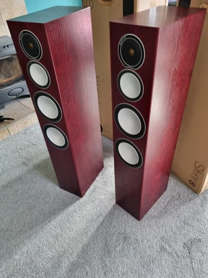 £500 • Buy Monitor Audio Silver 8 Floorstanding Speakers, Rosewood With Boxes