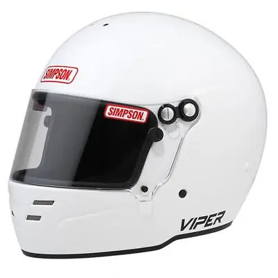 Simpson Racing Products SA2020 Viper Racing Helmet White - Medium - 7100021 • $411.95