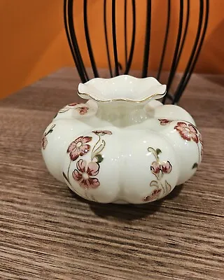 Zsolnay Handpainted Floral Porcelain Guilded Vase • $50