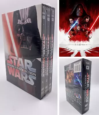 Star Wars Season 1-9 DVD 15-Disc Box Set Complete Collection Saga Movie Episodes • $24.97