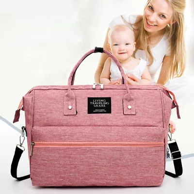 Baby Diaper Changing Bag Large Capacity Maternity Backpack Mom Dad Waterproof • £19.50