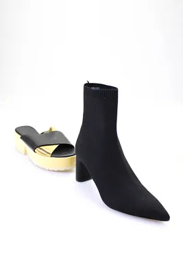 $41.99 • Buy Zara Woman Womens Platform Strappy Sandals Mid-Calf Boots Black Size 8 9 Lot 2