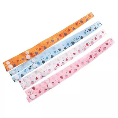 4 Pack Face Lanyards For Kids Face Covering Holder Strap With Snap Button • £5.93