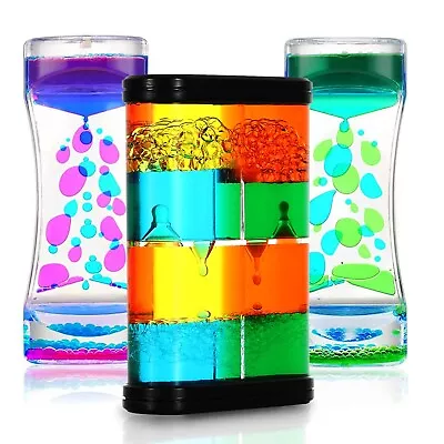 Liquid Motion Bubbler - Sensory Liquid Timer 3 Pack Autism Sensory Toys For ... • $35.87