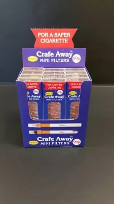 CRAFE AWAY REGULAR FILTERS(reds) For Shop Bought Cigarettes 12 Packs-120 Filters • £11.75