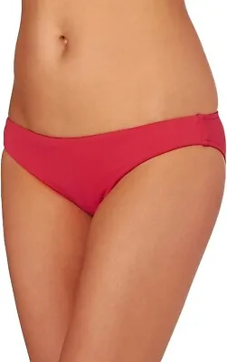 Seafolly Mini Hipster Bikini Briefs Bottoms Size 8 UK Chili Red • £9