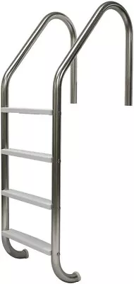 4-Step Polished Stainless Steel Swimming Pool Ladder For In-Ground Pools • $179.99