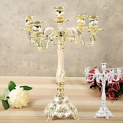 Table Candlesticks Candelabra Home Party Wedding Dining 5 Arms Candle Holder UK! • £40