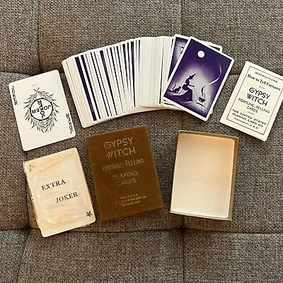 Vintage 1940s Gypsy Witch Fortune Telling Playing Cards Complete W/ Instructions • $55