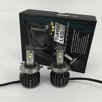 V16 Turbo US Cree LED Headlight Kit 80W & 7600Lm/Set - H4/HB2/9003 Hi/Lo - 6000K • $65.99