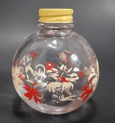 Vintage Rubicon Glamour Lite Perfume Glass Globe Oil Lamp Base ONLY Red White • $7.99