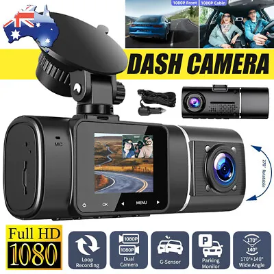 $64.95 • Buy 1080P Dash Camera Uber Dual Cam FHD Front Cabin Car IR Night Vision LCD 64GB AU
