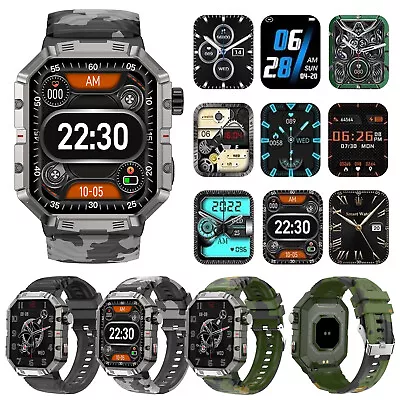 Fitness Tracker Military Smart Watch Heart Rate Monitor Rugged Tactical For Men • $35.99