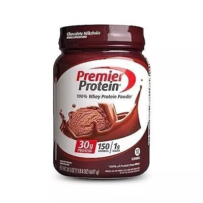Premier Protein Powder Chocolate Milkshake 30g Protein 1g Sugar 100% Whey • $18.39
